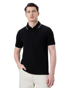 Street Style Mens Polo T-Shirt | Cotton Blend Regular Fit Half Sleeve Tee